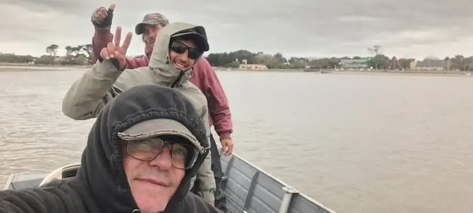 Guías de pesca de lenguados en Mar Chiquita albufera.